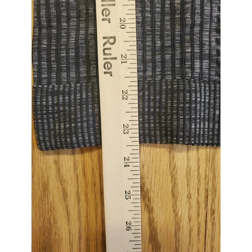 Lululemon Womens 4 Rest Less Pullover Top Heathered Gray VGUC Athleisure